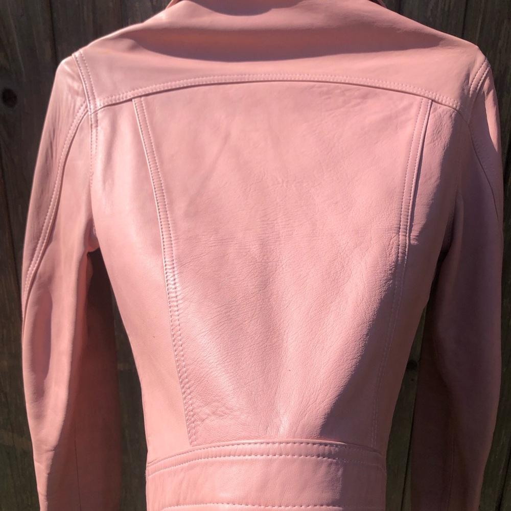 Baby pink leather jacket - Picture 13 of 13